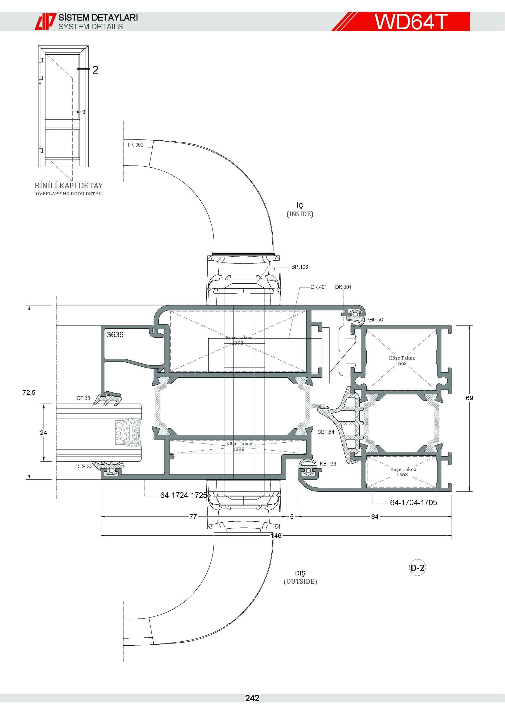 S 64 Yalıtımlı Alüminyum 84